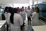 Acadêmicos do curso de Farmácia em atividade no LMC - Laboratório Municipal de Curitiba